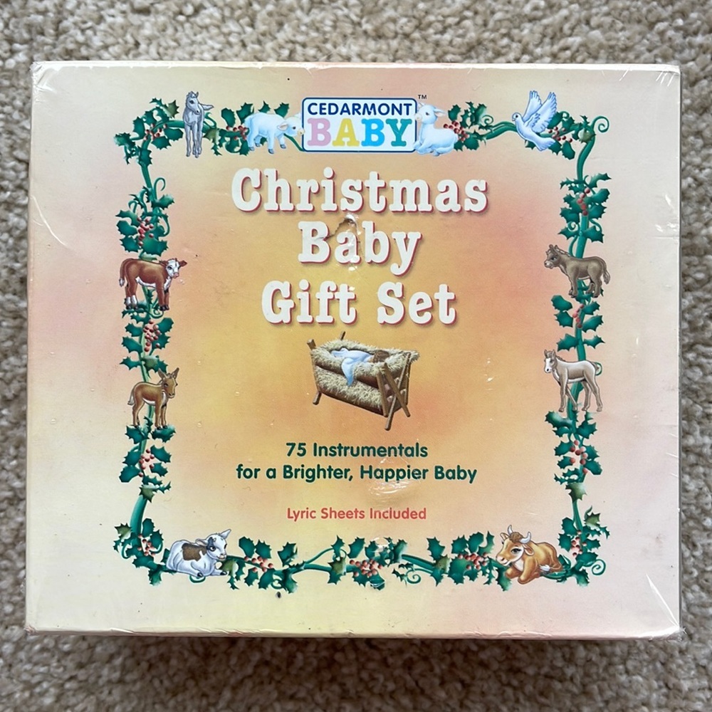 CEDARMONT BABY Christmas Baby Music CD Gift Set of 5 CDS NEW AND SEALED HTF!